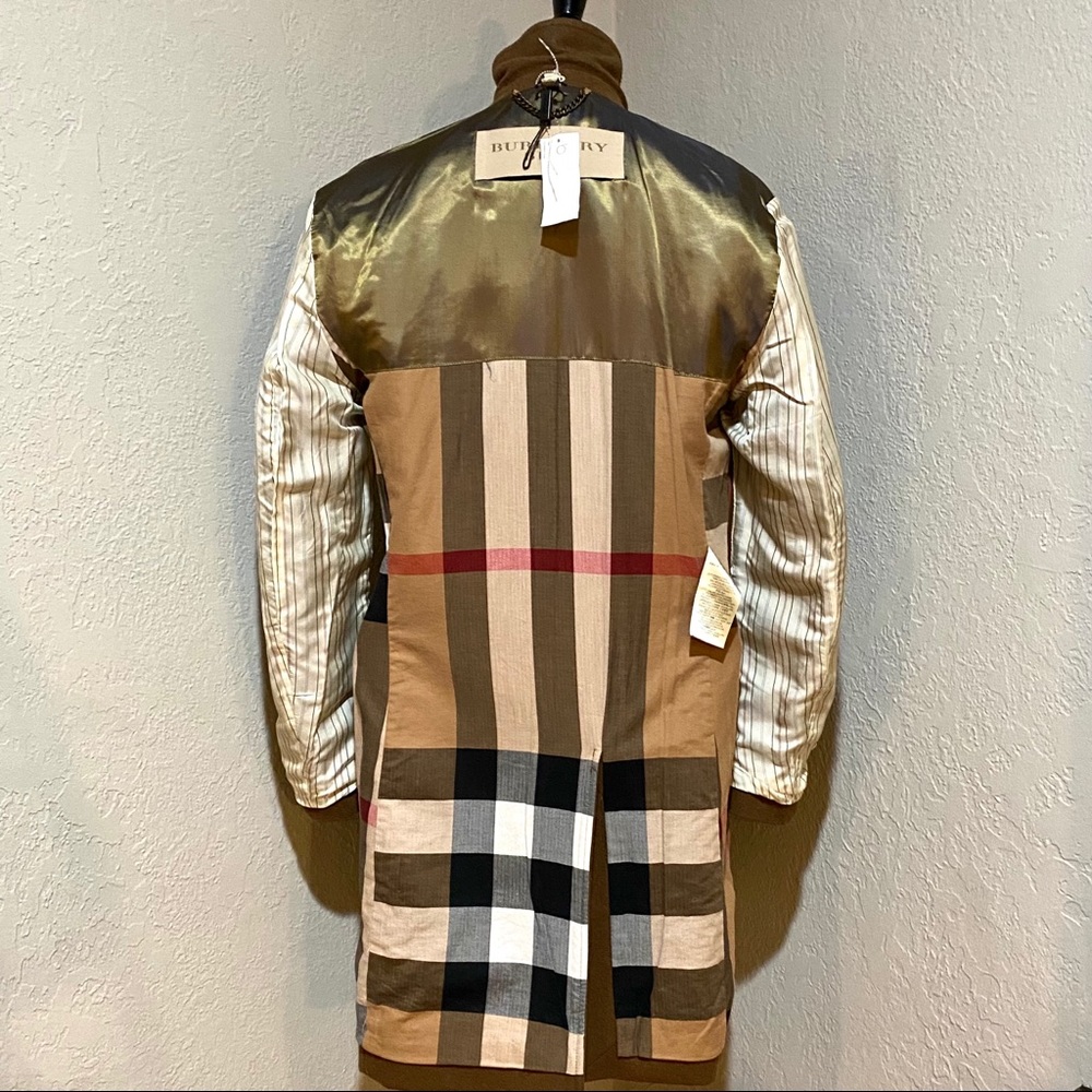 NWT Burberry Brit Men's Brown Chesterfield Virgin Wool Car Coat, XS - Picture 11 of 16
